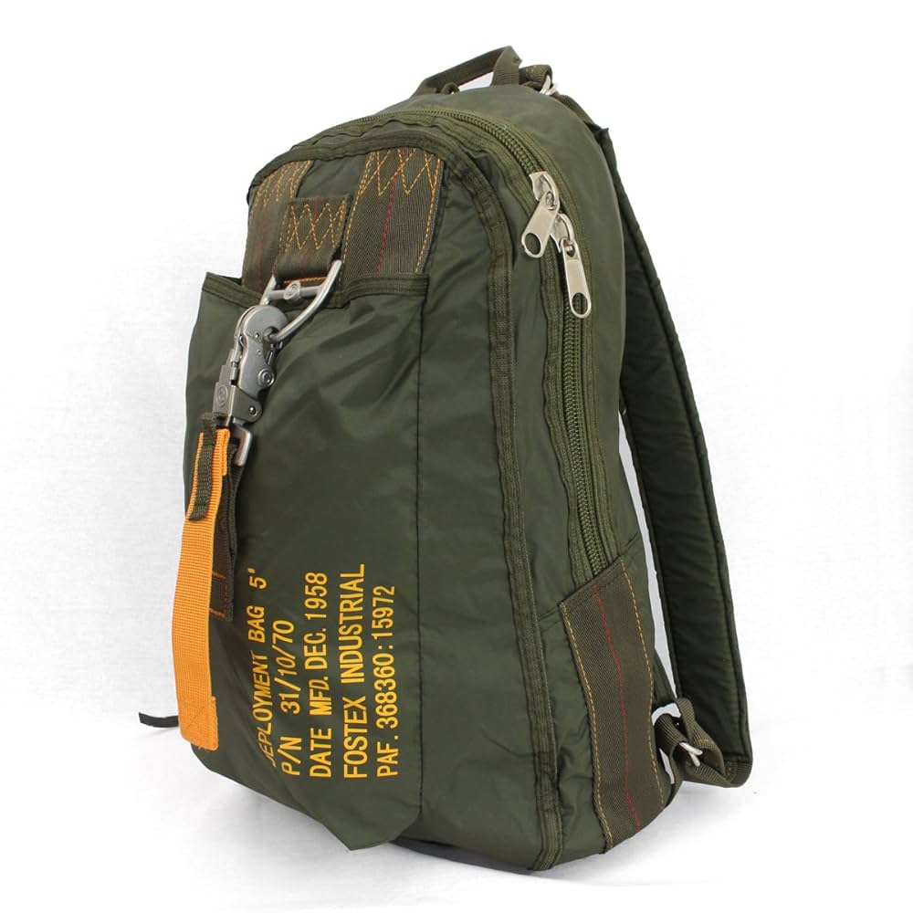 Amazon.com | Fosco USAF Parachute Style Backpack - Olive